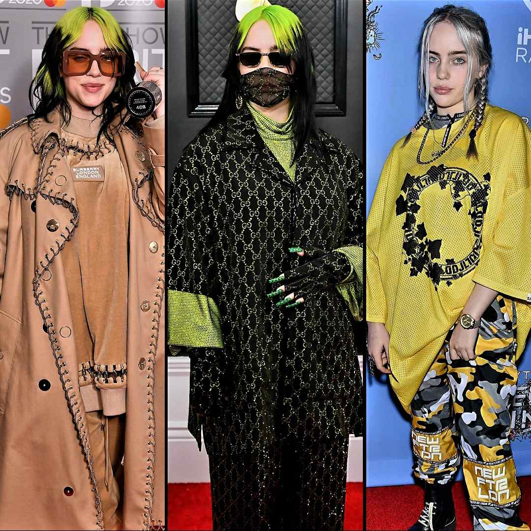  Billie Eilish street style in oversized outfit