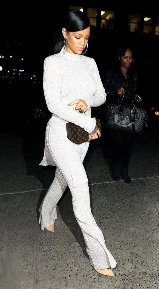 Rihanna fashion week 2024 outfit – Paris street style look